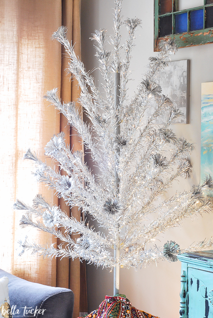 vintage-aluminum Christmas tree-bella tucker