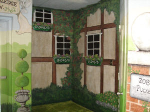 English Country Garden Mural