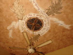 Hand Painted Scripture Ceiling