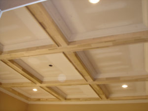 Coffered Ceiling Before