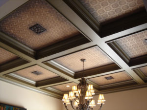 Faux Finish Coffered Ceiling