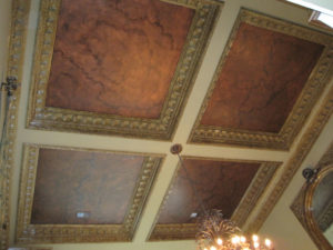 Coffered Ceiling with deep crown molding