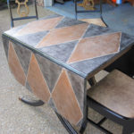 Harlequin painted table by Bella Tucker Decorative Finishes