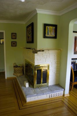 Darrell Morrison fireplace before