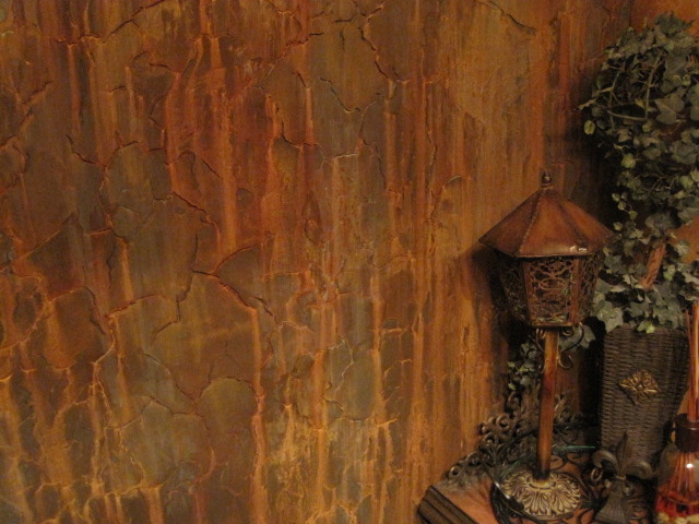 Rusted Metal Wall Finish by Bella Tucker Decorative Finishes