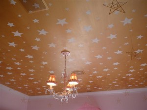 Metallic Star Ceiling