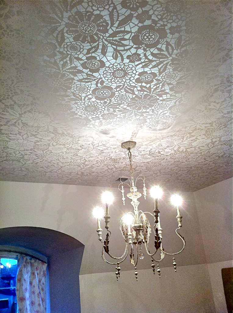 Stenciled Ceiling by Bella Tucker Decorative Finishes