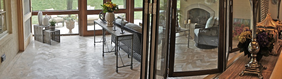 panoramic shot of Modello Skimstone Floor by Bella Tucker Decorative Finishes