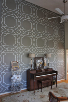 Stenciled Wall by Bella Tucker Decorative Finishes