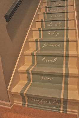 Painted stairs by Bella Tucker Decorative Finishes