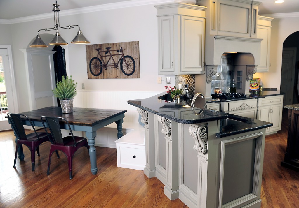 Gray Kitchen Cabinets by Bella Tucker Decorative Finishes