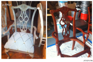 Painted Distressed Chairs