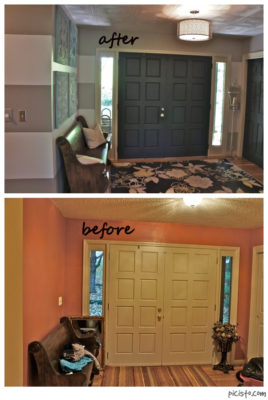 decorative painting before and after by Bella Tucker Decorative Finishes