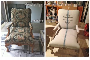 How to paint upholstery with Annie Sloan Chalk Paint by Bella Tucker Decorative Finishes