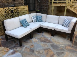 outdoor sectional from Pottery Barn