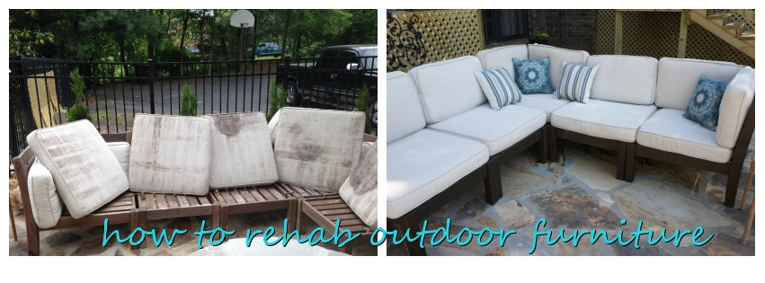 How To Rehab An Outdoor Sectional, How To Clean Outdoor Patio Furniture Cushions