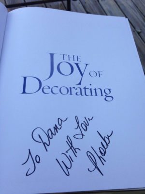 Signed copy of The Joy of Decorating by Phoebe Howard