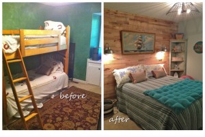 Before and After Room Makeover by Bella Tucker Decorative Finishes
