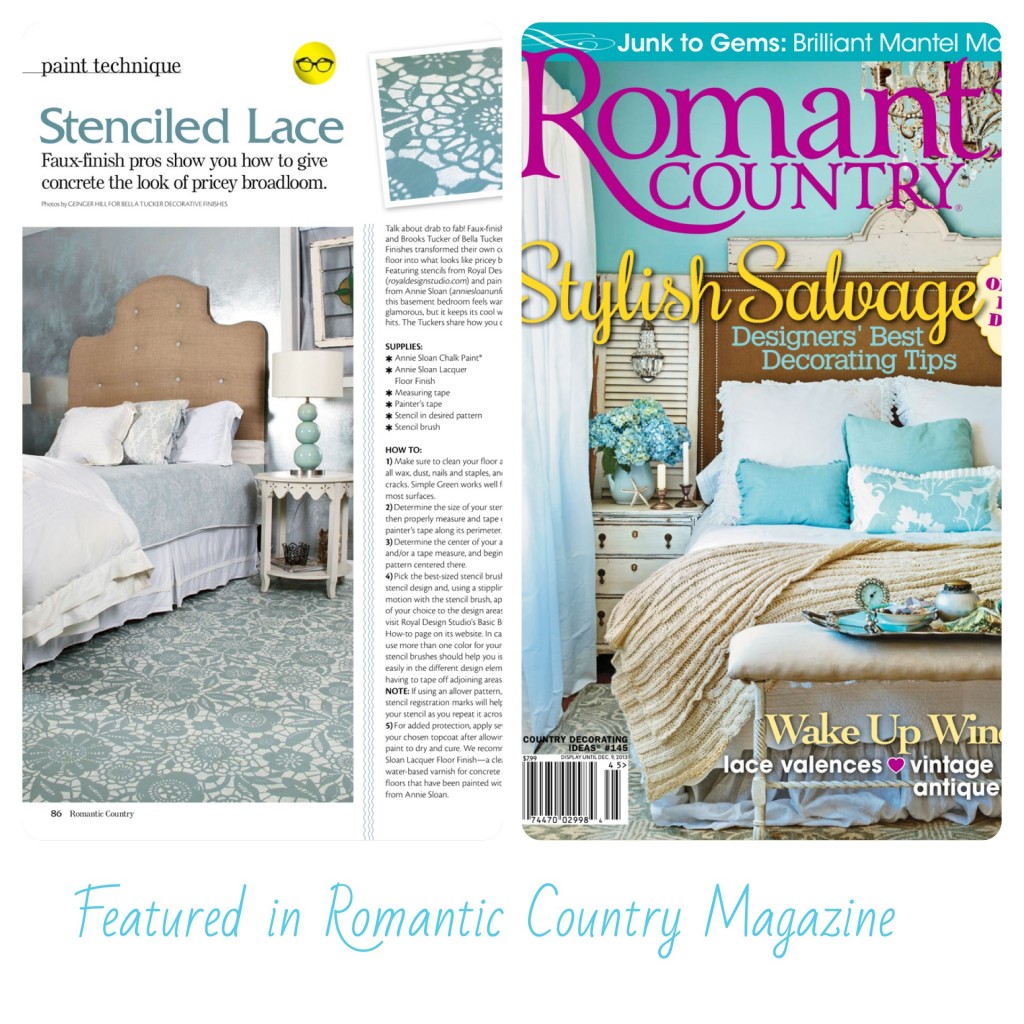 Bella Tucker in Romantic Country Homes Magazine