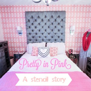 Pretty in Pink Chain Link Stencil- Bella Tucker Decorative Finishes