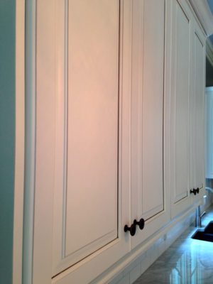 Glazed White Cabinets- Bella Tucker Decorative Finishes