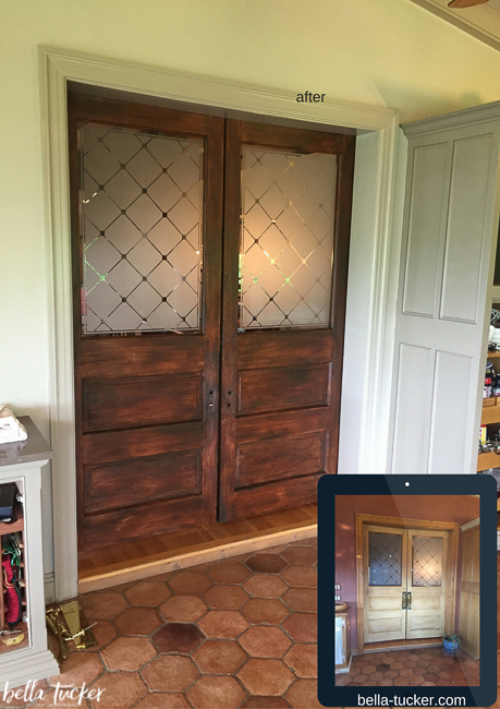 stained antique doors- Bella Tucker