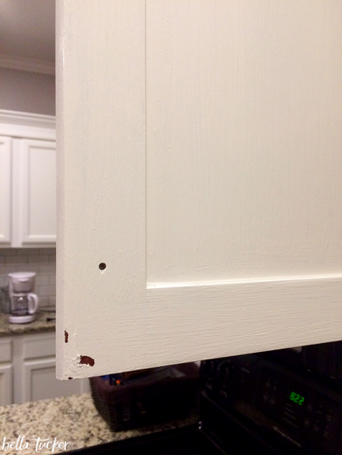 peeling cabinet paint