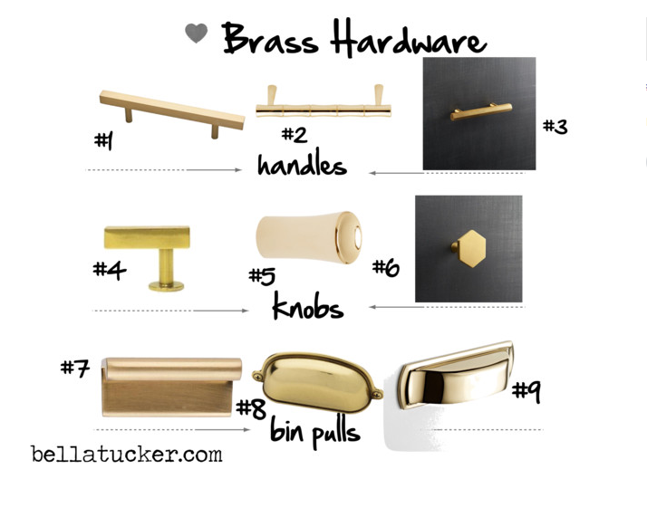 brass kitchen hardware