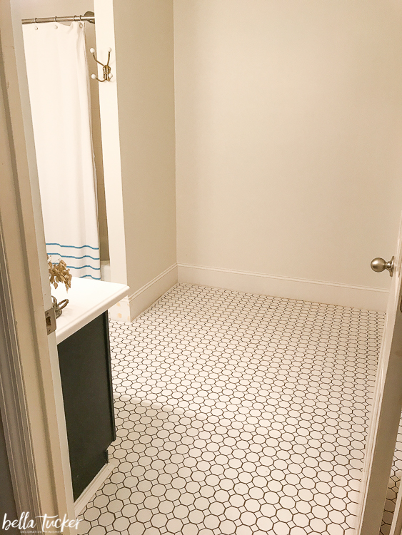New bathroom tile- Octagon and Dot