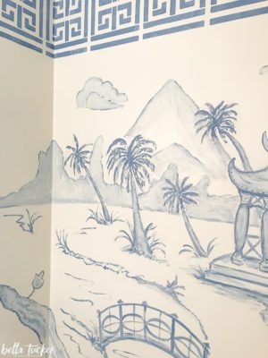 chinoiserie mural with palm trees by Bella Tucker Decorative Finishes