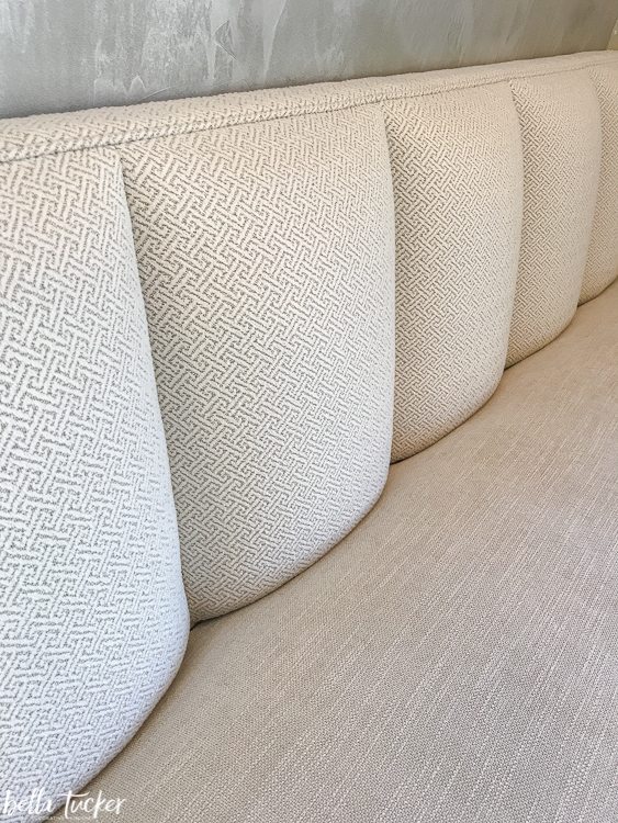 crypton fabric on a banquette