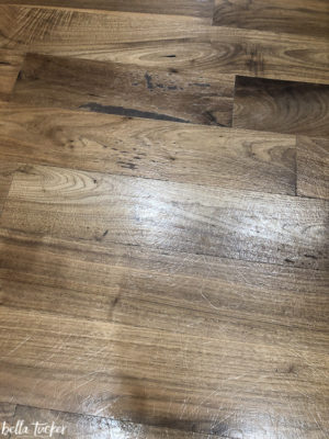 dog scratches on wood floor