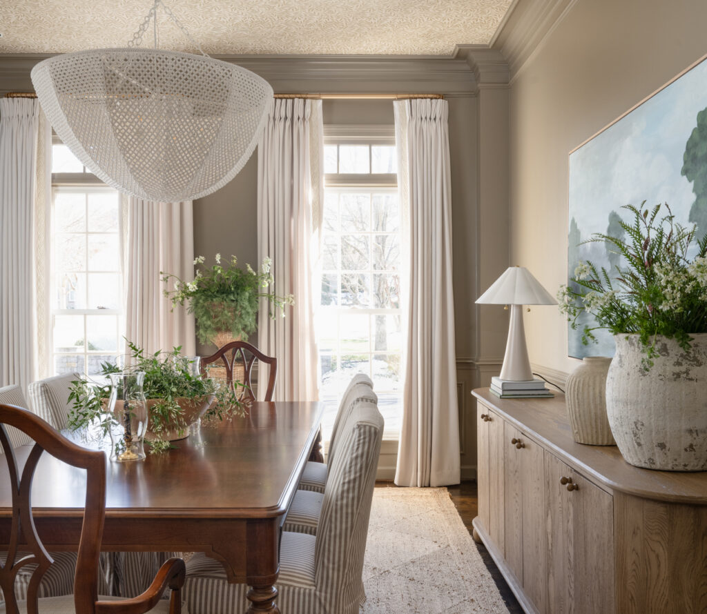 dining room drapery